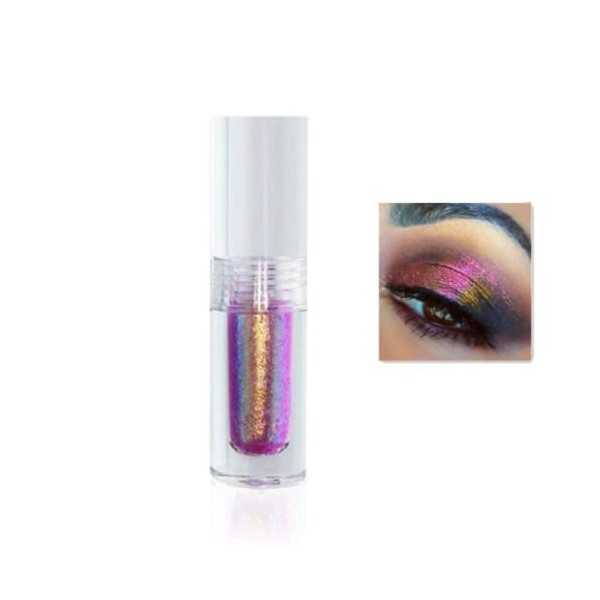 Fard à paupières liquide caméléon, fard à paupières multichrome éblouissant hautement pigmenté longue durée, maquillage ombre