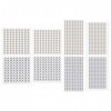 1200pcs/8 Feuilles Gemmes Visage, 4 Tailles Strass Visage pour Maquillage, Autocollant Bijoux Diamant Visage Festival Autocol