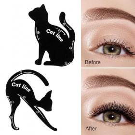 MagiDeal Pochoirs pour Eyeliner, outil de maquillage multifonctionnel, Durable et réutilisable pour les yeux de chat à sourci