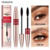 Mascara Slender Curling 2 en 1 et Mascara résistant à la transpiration longue durée Code Mascara Rose Gold, One Size 