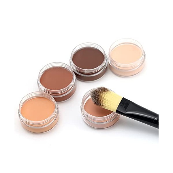 Correcteur de Maquillage à Couverture Complète avec Poudre de Perle, éclaircissant les Rides et les Cernes, adapté au Maquill