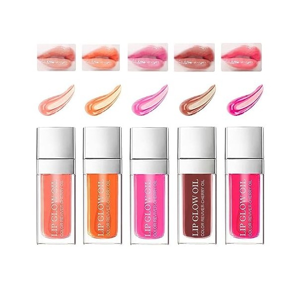 Plump Lip Glow oil Crystal Jelly Lip Care Gloss pour les Lèvres sexy polies hydratantes Lèvres teintées Plumper Polished Lips