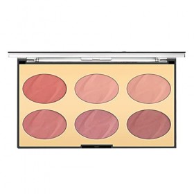 A/R Palette de fards à Joues 6 Couleurs - Palette Contouring et | Palette de fards à Joues Multicolores, Fard à Joues pour Le