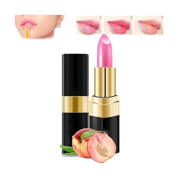 Labial Magico, Labial Magico Mate Larga Duración, Labial Magico Flower Rouge à lèvres noir dégradé de couleur, baume à lèvres