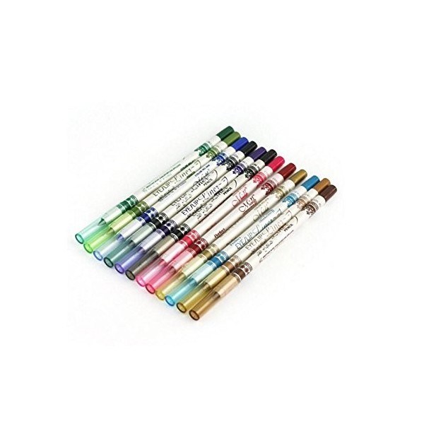 12 couleurs Eyeliner crayon de maquillage cosm¨¦tiques stylos set