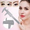 Plastic Eyebrow Tattoo Micrometer Measuring Tool - Lightweight and Precise for Permanent Makeup