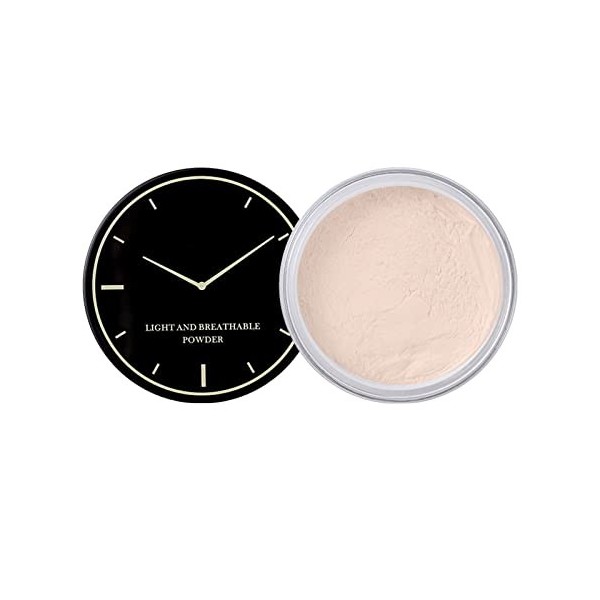 Finish Translucent Setting Powder, longue durée de contrôle de lhuile, résistant à la transpiration, pinceau à poudre B, ta