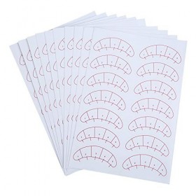 Patchs en Papier pour Extensions de Cils 3D, 140 Pièces, Autocollants de Cartographie des Cils, Extensions de Cils pour Isole