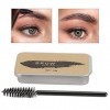 Baume de Maquillage pour Sourcils, Crème à Sourcils 0,7 Oz, Multifonction, Léger, Portable, Extrait de Plante avec Brosse en 