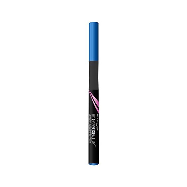 Maybelline New-York – Liner Feutre – Hyper Precise Allday – Tenue jusqu’à 24h – 760 Saphir Blue – 1 ml