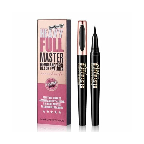 Macfee Eyeliner waterproof longue durée rapide pour maquillage des yeux Noir 