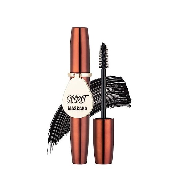 Mascara en fibre de soie 4D pour les grands yeux, durable, noir et épais, sans maquillage, beau mascara roulé, nourrissant, n