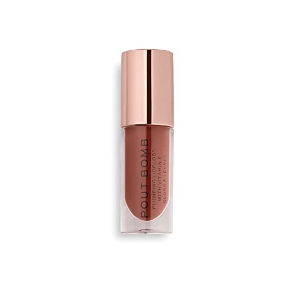 Revolution Pout Bomb Plumping Gloss Cookie Deep Nude