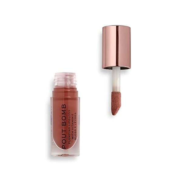 Revolution Pout Bomb Plumping Gloss Cookie Deep Nude