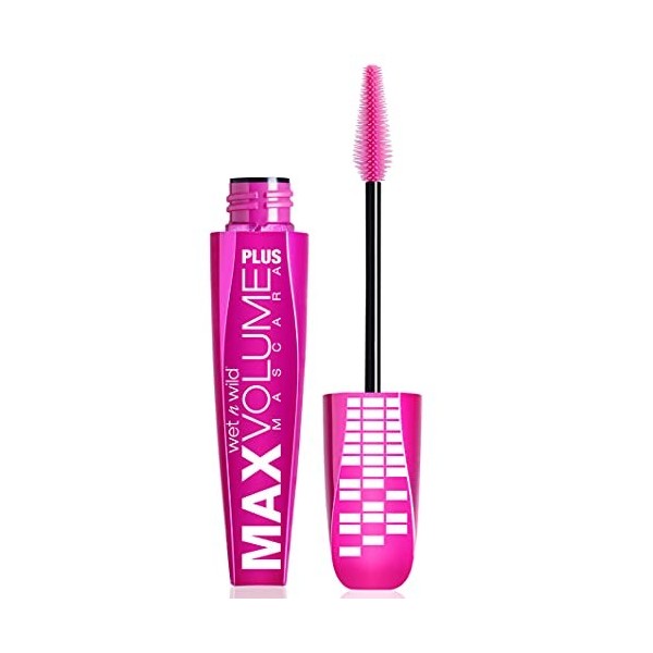 wet n wild - MAX VOLUME PLUS MASCARA - Jusquà 10 fois plus de volume - Teinte ampd black - 100% Cruelty Free