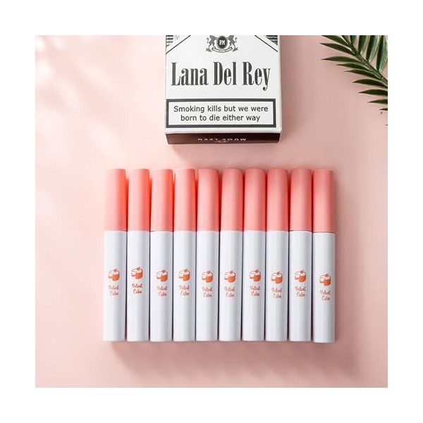 Lana Del Rey Rouge A Levre Mat Cigarettes Brillant Teinte À Lèvres 10 Couleurs Rouge À Lèvres Mat Cigarettes Lipgloss Longue 