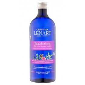 CHRISTIAN LENART – Eau Micellaire aux vertus des Eaux Florales 500 ml - 95% dingrédients dorigine naturelle - Nettoie, déma
