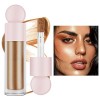 Highlighter Liquide Hydratant Brighten, Luminateur Liquide Longue Durée Smooth Shimmer, Bronzer Liquide Contour Stick Facile 