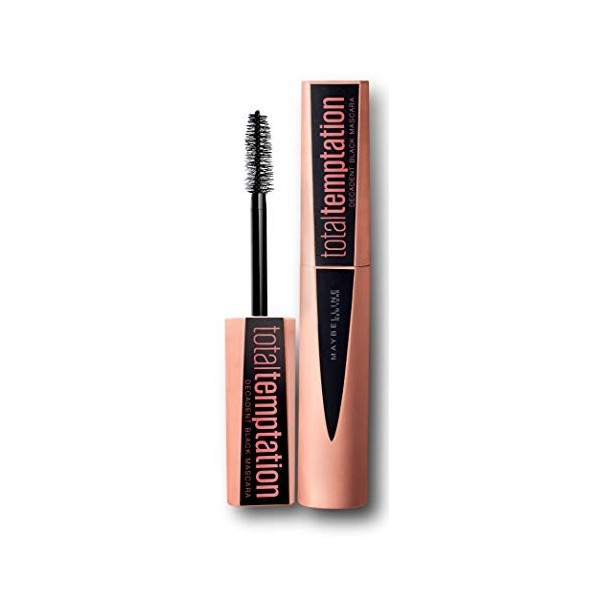 Maybelline Total Temptation Decadent Black Mascara, couleur Decadent Black, Extra noir, 86 ml