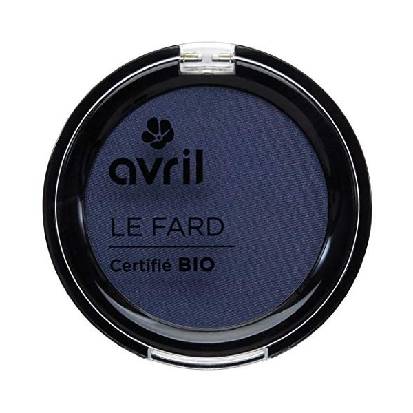 Avril Fard à Paupières Certifié Bio Bleu de Minuit Mat 2,5 g