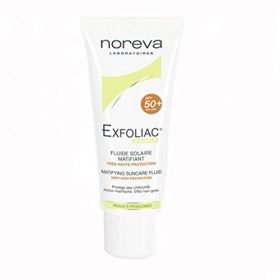 Noreva Exfoliac Fluide Solaire Matifiant SPF50+ 40 ml