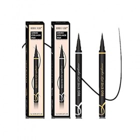 Cils Stylo Eyeliner Liquide Noir avec Pointe Feutre pour des Looks Naturels et Déclarés, Stylo Liner à Pointe Feutre, Impermé