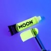 Moon Glow Mascara UV néon | Couleur néon vive, brille sous un éclairage UV | Maquillage néon, jaune foncé, 15 ml paquet de 1