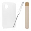 Spatule Maquil B0BY48PGLWlage Cosmetique avec Palette, Palette Spatule Fond Teint en Acier Inoxydable Coréen pour Professionn