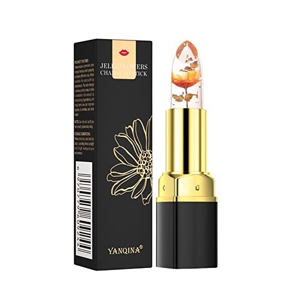 Rouge À Lèvres PH,Rouge À Lèvres En Gelée Fleurs À Changement Couleur PH | Baume À Lèvres Hydratant Nourrissant Longue Durée 