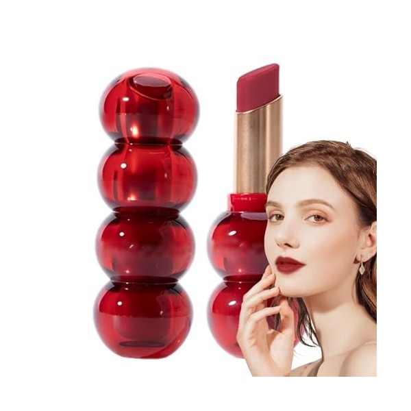 Rouge à lèvres longue durée | Maquillage de rouge à lèvres hautement pigmenté en forme de gourde glacée | Maquillage de rouge