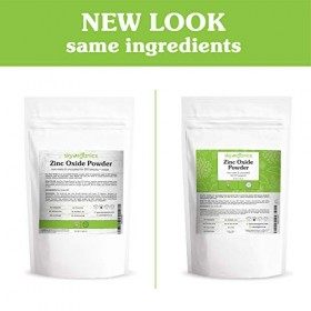 Sky Organics Poudre doxyde de zinc non revêtue et non-nano- 100 % pure qualité cosmétique pour le bricolage de crème solaire