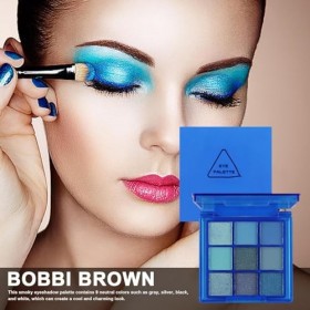 Palette de fards à paupières Smokey Eye - Palette de fards à paupières mat à paillettes imperméables de 9 couleurs | Palette 