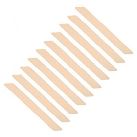 10 Pièces Bâtons Dartisanat Bâtons de Crème Glacée, Bâtons de Cire en Bois Spatules de Cire Applicateur de Cire Jambe Bras O