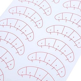 Pads Positionnement Extension de cils - Autocollant Adhésif 5 Points Cils Extension Outil Formation Cils pour Extensions De C