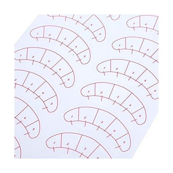 Pads Positionnement Extension de cils - Autocollant Adhésif 5 Points Cils Extension Outil Formation Cils pour Extensions De C