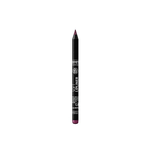 lavera Soft Lipliner -Plum 04- Crayon à lèvres ∙ Texture durable ∙ Bases de Maquillage pour les Lèvres Cosmétiques naturels M