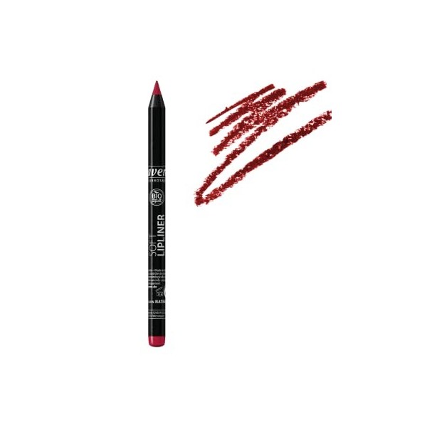 lavera Soft Lipliner -Plum 04- Crayon à lèvres ∙ Texture durable ∙ Bases de Maquillage pour les Lèvres Cosmétiques naturels M