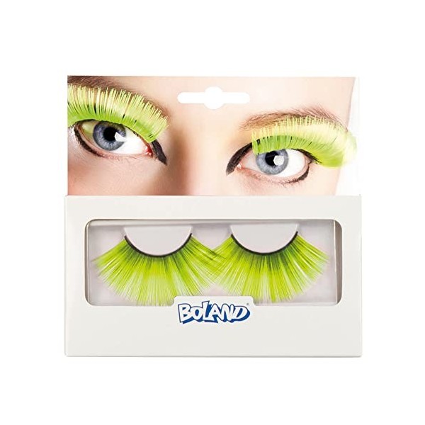 Boland BOL01616 Cils longs autocollants Jaune fluo