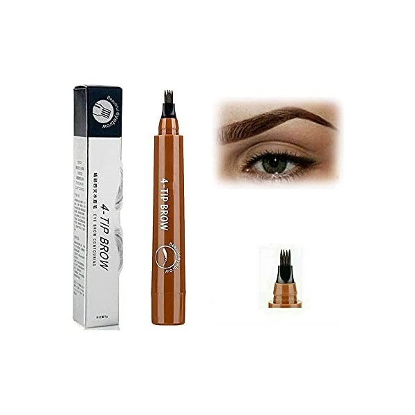 Multi-Used Waterproof Eyebrow Beard Filling Pen Kit for Man Woman, Long Lasting, Easily Create Natural Eyebrow Makeup