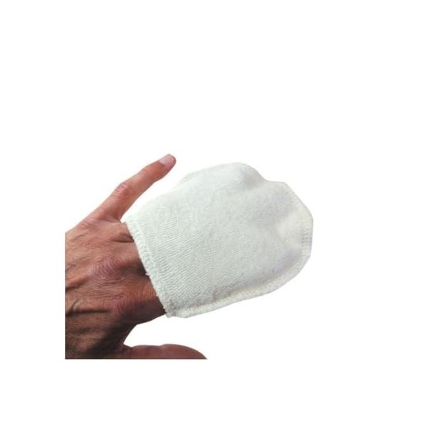 4 mini gants a demaquiller lavables coton bio