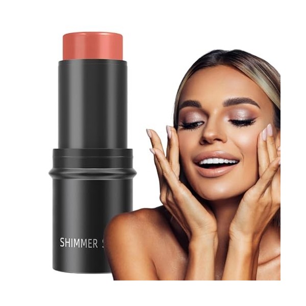 Bâton de contour - Bâton de fond de teint contour portable longue durée | Bâton bronzant doux et fard à joues crème, cadeau p