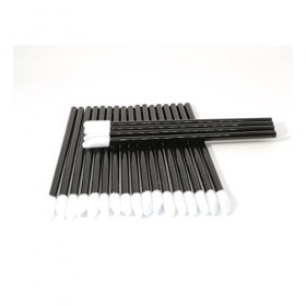 Lot de 50 bâtonnets de nettoyage pour extensions de cils Bâtonnets non pelucheux en microfibre Convient pour le microblading 