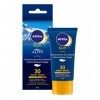 NIVEA SUN Crème solaire visage Alpin FPS 30 2 x 50 ml , crème visage conditions hivernales, protection solaire UVA/UVB avec 