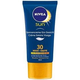 NIVEA SUN Crème solaire visage Alpin FPS 30 2 x 50 ml , crème visage conditions hivernales, protection solaire UVA/UVB avec 