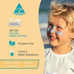 Sun Zapper Crème solaire bleue au zinc, en bâton, SPF 50+, 12 g