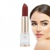 Rouge à lèvres mat longue durée | Repulpeur de lèvres hautement pigmenté longue durée,Rouge à lèvres rouge pour filles et fem