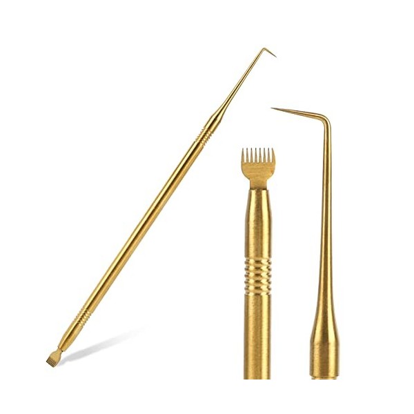 Peigne à cils Lifting Outil de Lifting Cils Brosse Lifting Peigne Acier Inoxydable Lifting Séparateur Mascara Séparateur de C