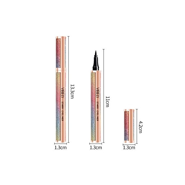 Eyeliner Waterproof,Eye-liner Anti-taches,Liquid Eyeliner,Crayon Micro Eyeliner Noir Imperméable de Précision,Crayon Liquide 