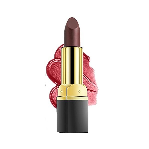 Rouge à lèvres imperméable Makeup Long Lasting Shimmer Lip Stick Shiny Lipstick Makeup Cosmetics Long Lasting Lip Balm Lip Gl