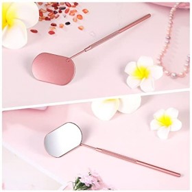 Miroir de Cils Carré Portable,Miroir de Cils Détachable Miroir dExtension de Cils Multifonction Miroir de Cils en Acier Inox